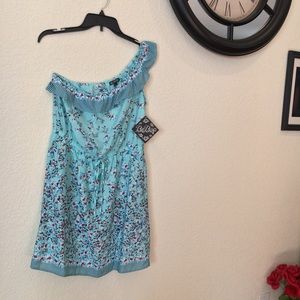 One Shoulder Cinched Waist Dress